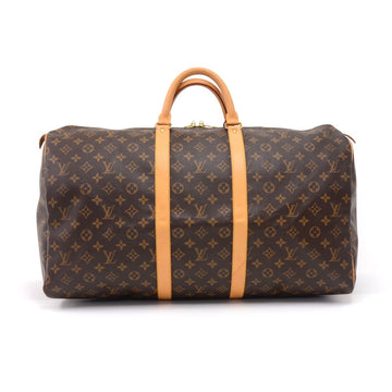 Louis Vuitto Keepall 55 Monogram Canvas Travel Bag