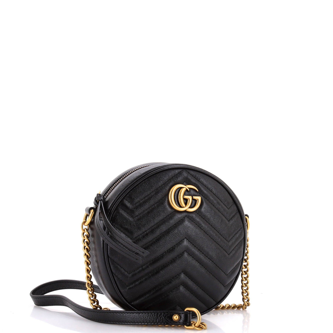 VS Marmont Round Shoulder Bag Matelasse Leather Mini