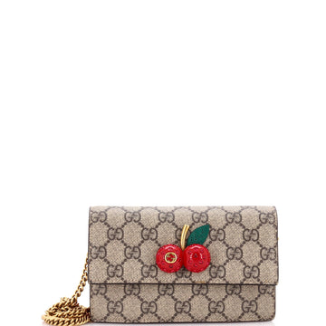 Cherries Wallet on Chain VS Coated Canvas Mini