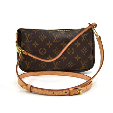 Louis Vuitto Pochette Accessoires Monogram Canvas Bag with Strap