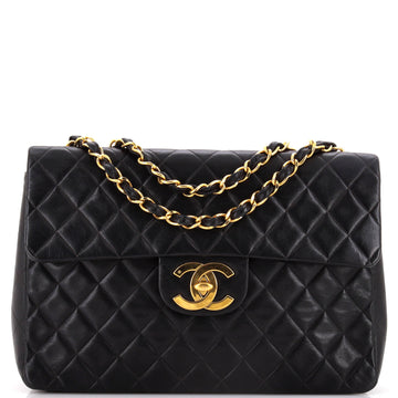Vintage Classic Single Flap Bag Quilted Lambskin Maxi