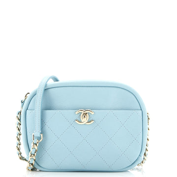 Casual Trip Camera Case Quilted Goatskin Small