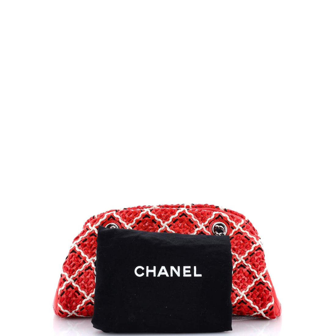 Just Mademoiselle Bag Woven Stitch Patent Small