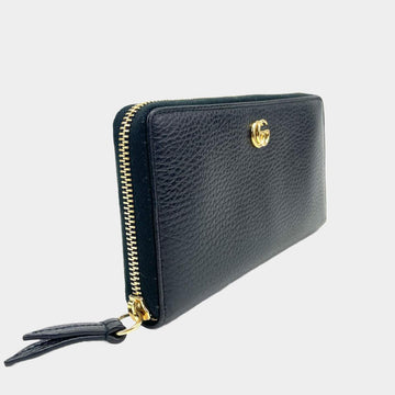 GUCCI VS Zip-Around Leather Wallet - Black
