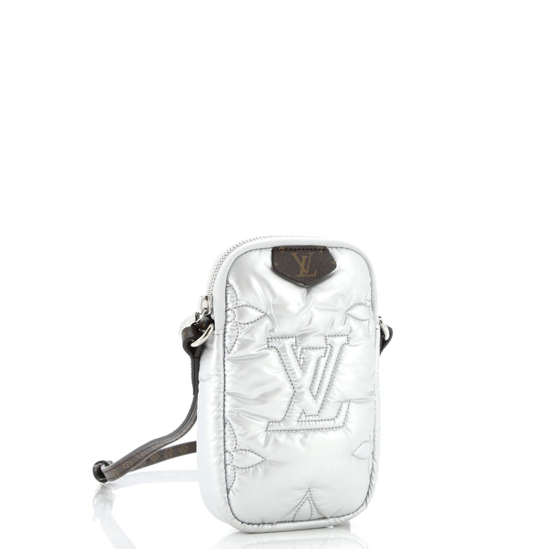 Pillow Phone Pouch Monogram Quilted Econyl Nylon