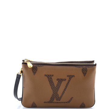 Double Zip Pochette Reverse Monogram Giant