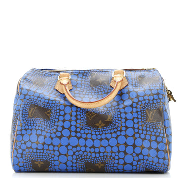 Speedy Handbag Limited Edition Kusama Town Monogram Canvas 30
