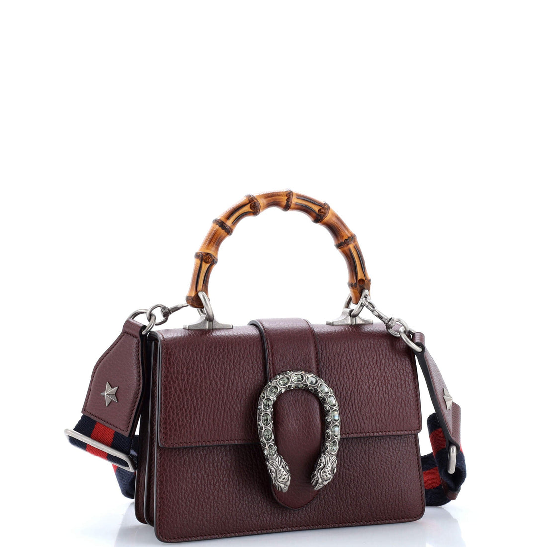 Dionysus Bamboo Top Handle Bag Leather Mini