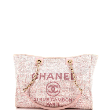 Deauville Tote Raffia with Glitter Detail Small