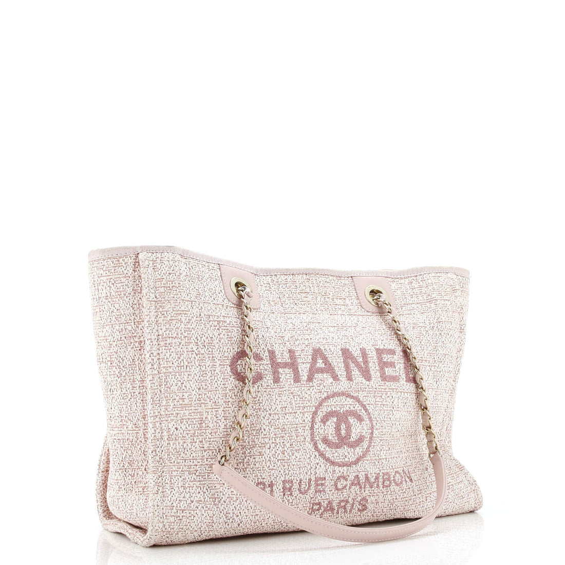 Deauville Tote Raffia with Glitter Detail Small
