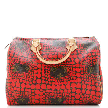 Speedy Handbag Limited Edition Kusama Town Monogram Canvas 30