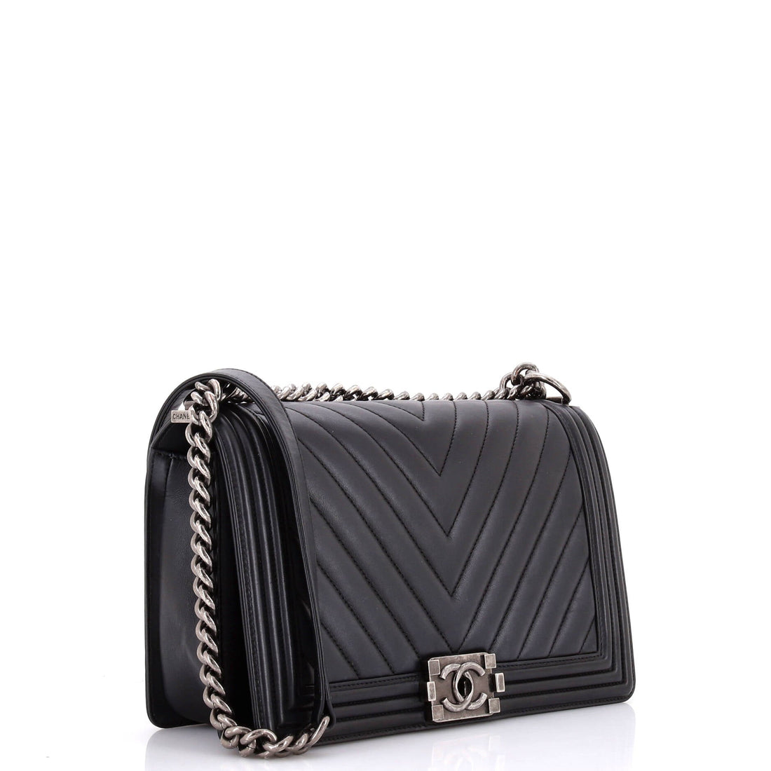 Boy Flap Bag Chevron Lambskin Old Medium