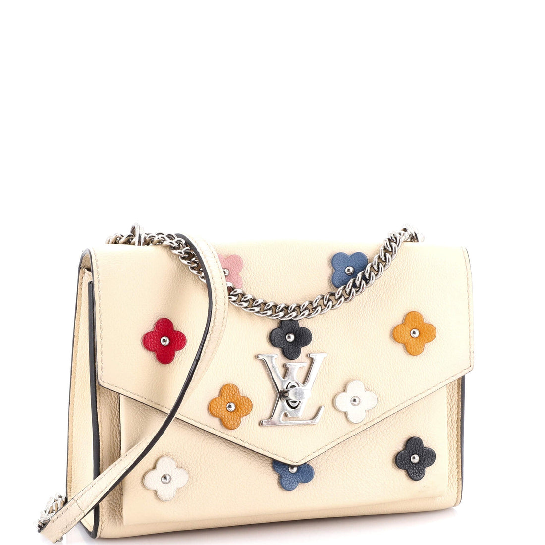 Mylockme Handbag Flower Embellished Leather BB