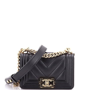 Boy Flap Bag Chevron Lambskin Mini