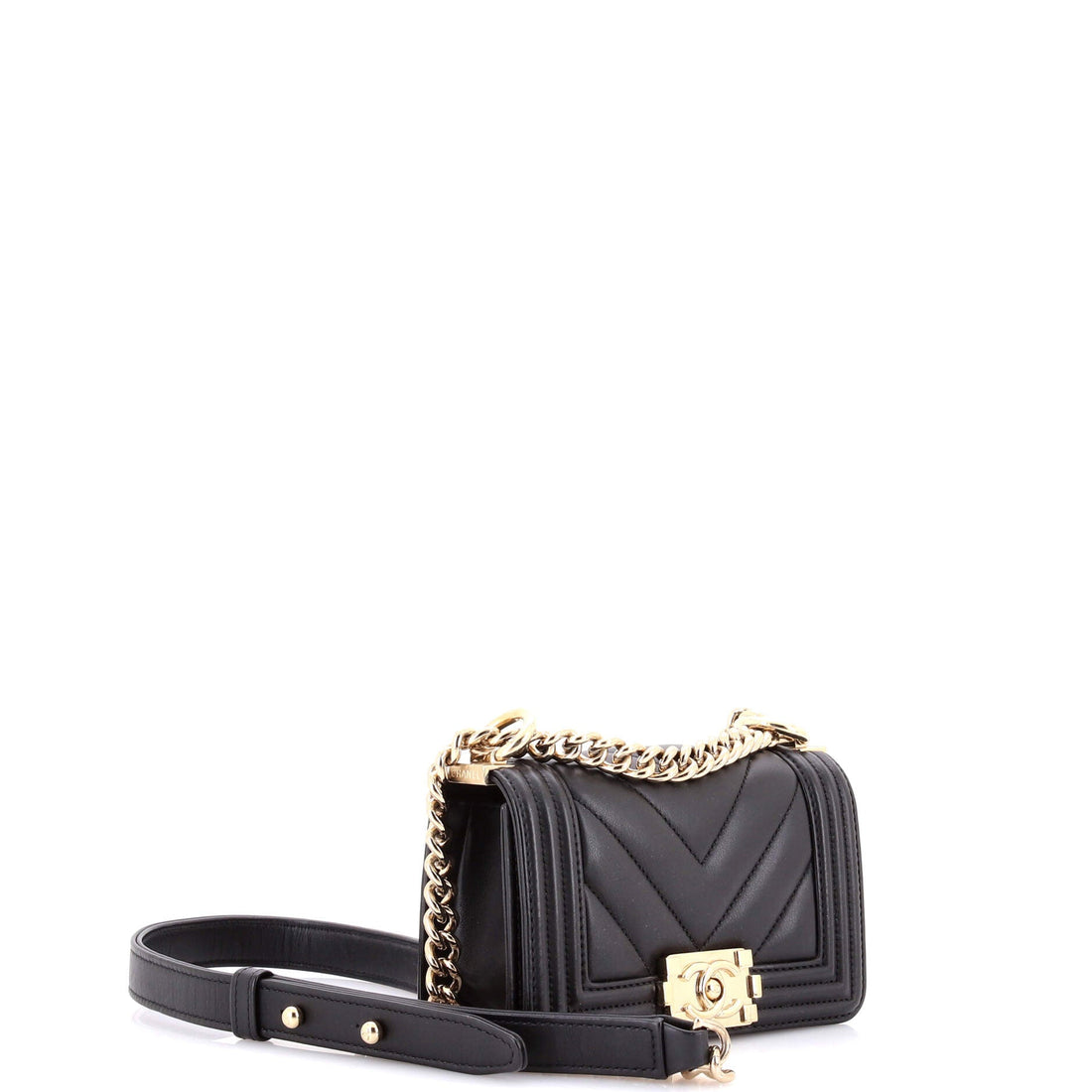 Boy Flap Bag Chevron Lambskin Mini