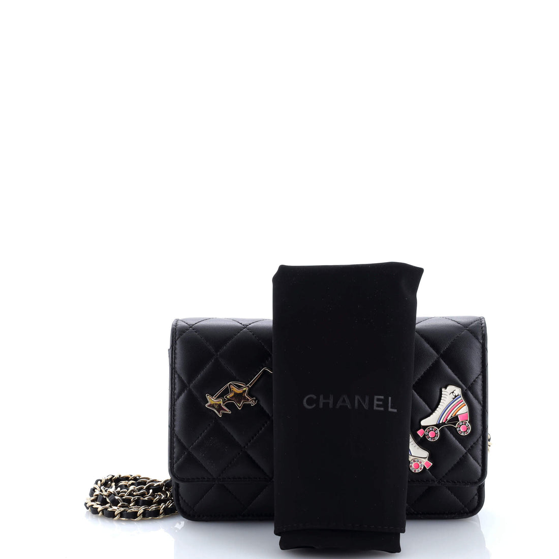 Hollywood Charms Wallet on Chain Quilted Lambskin