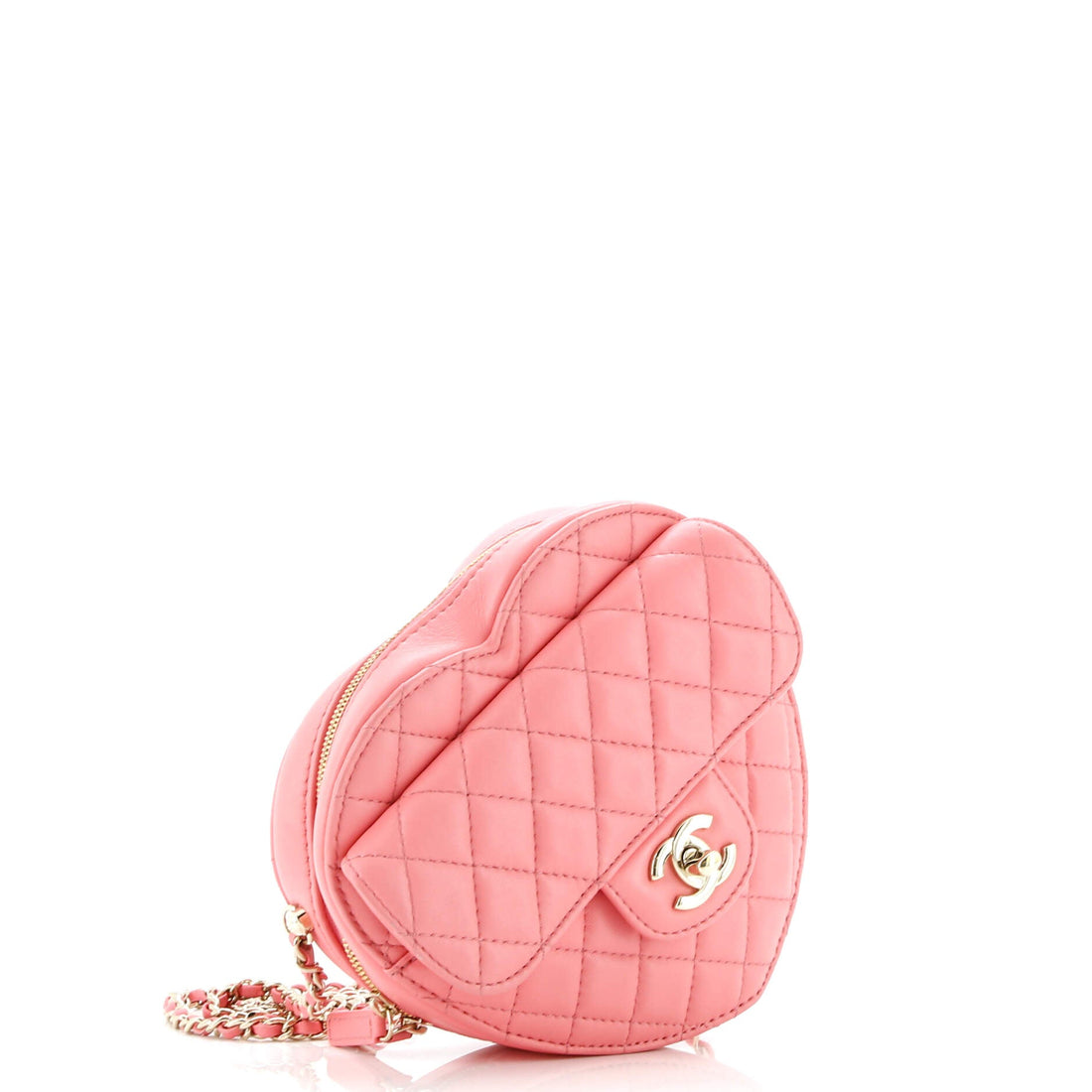 CC in Love Heart Bag Quilted Lambskin