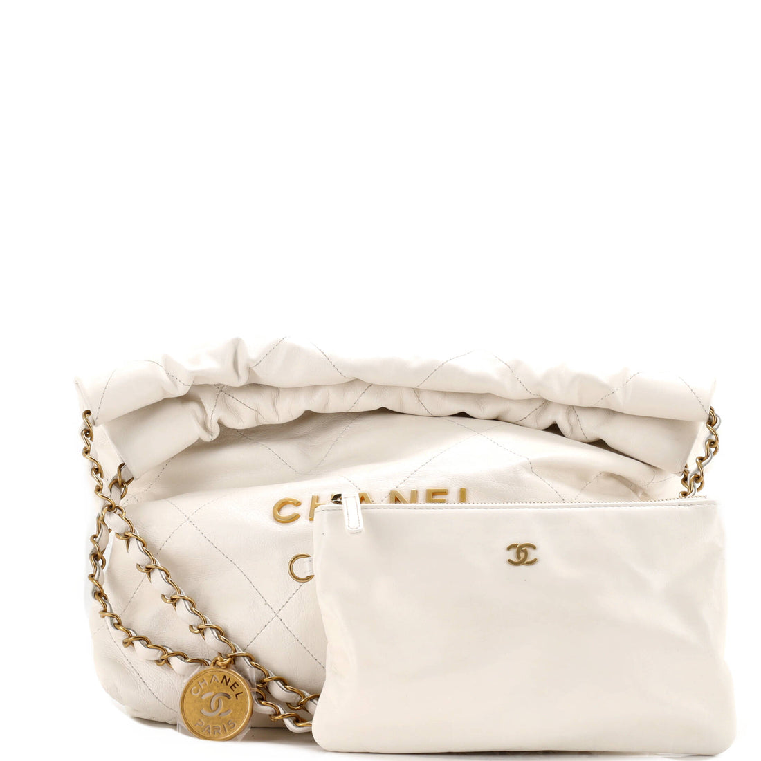 22 Chain Hobo Quilted Calfskin Small