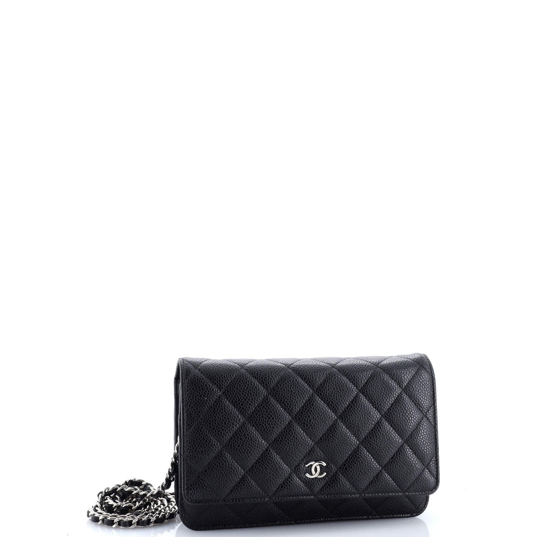 Wallet on Chain Quilted Caviar