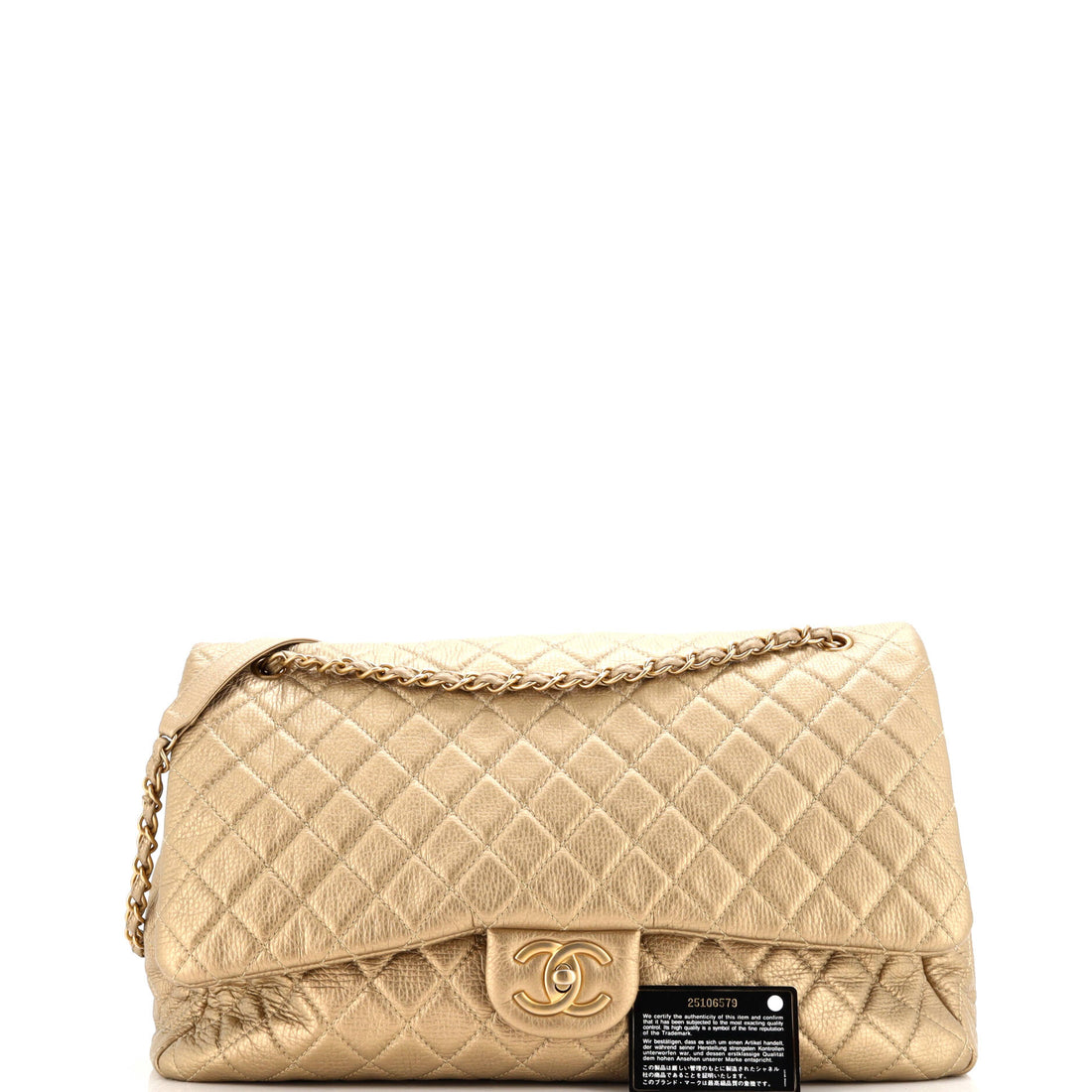 Airlines CC Flap Bag Quilted Calfskin XXL