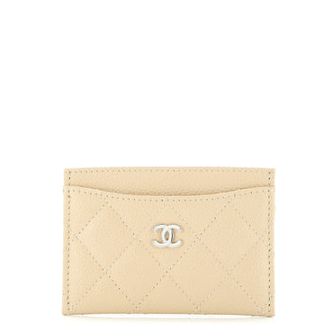 Classic Card Holder Quilted Caviar