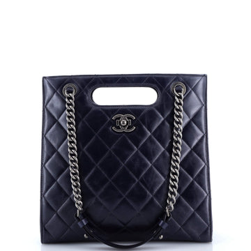 Perfect Edge Shopping Tote Quilted Goatskin Small