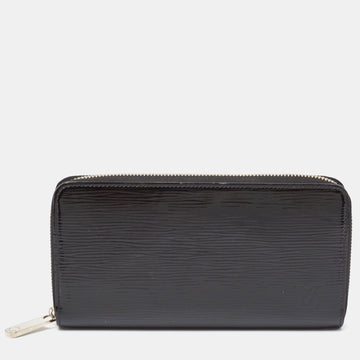 Black Epi Electric Leather Zippy Wallet