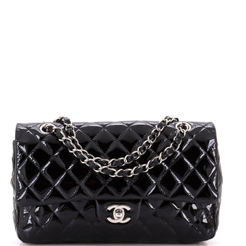 Classic Double Flap Bag Quilted Patent Medium