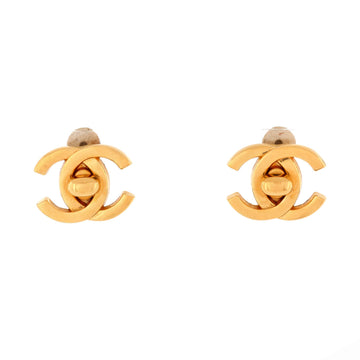 CC Turnlock Clip-On Earrings Metal