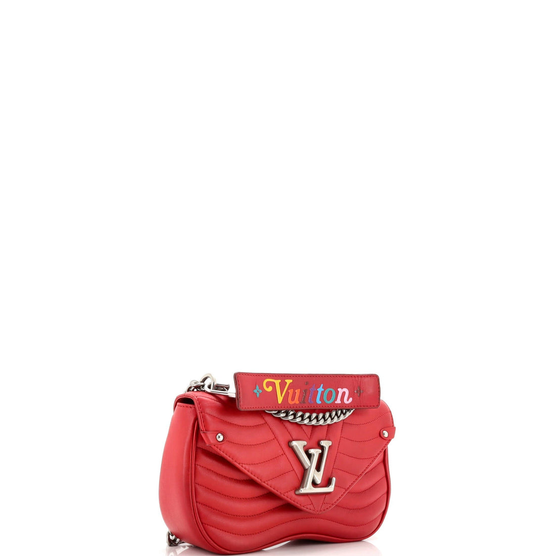 New Wave Chain Bag Quilted Leather MM