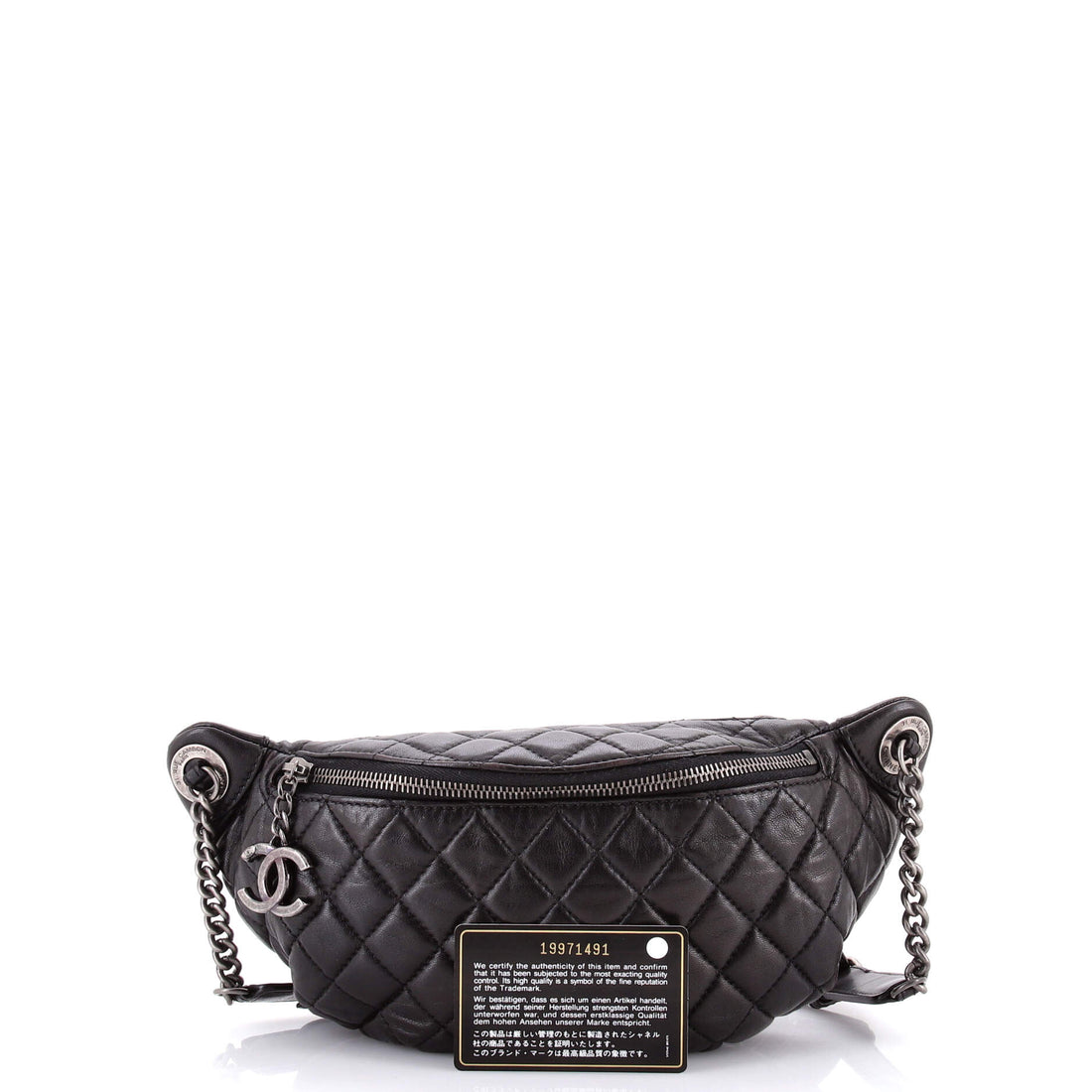 Banane Waist Bag Quilted Leather