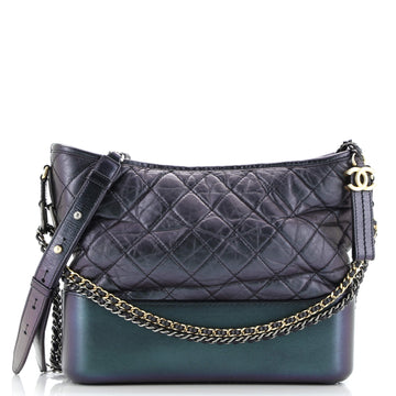 Gabrielle Hobo Quilted Iridescent Lambskin Medium