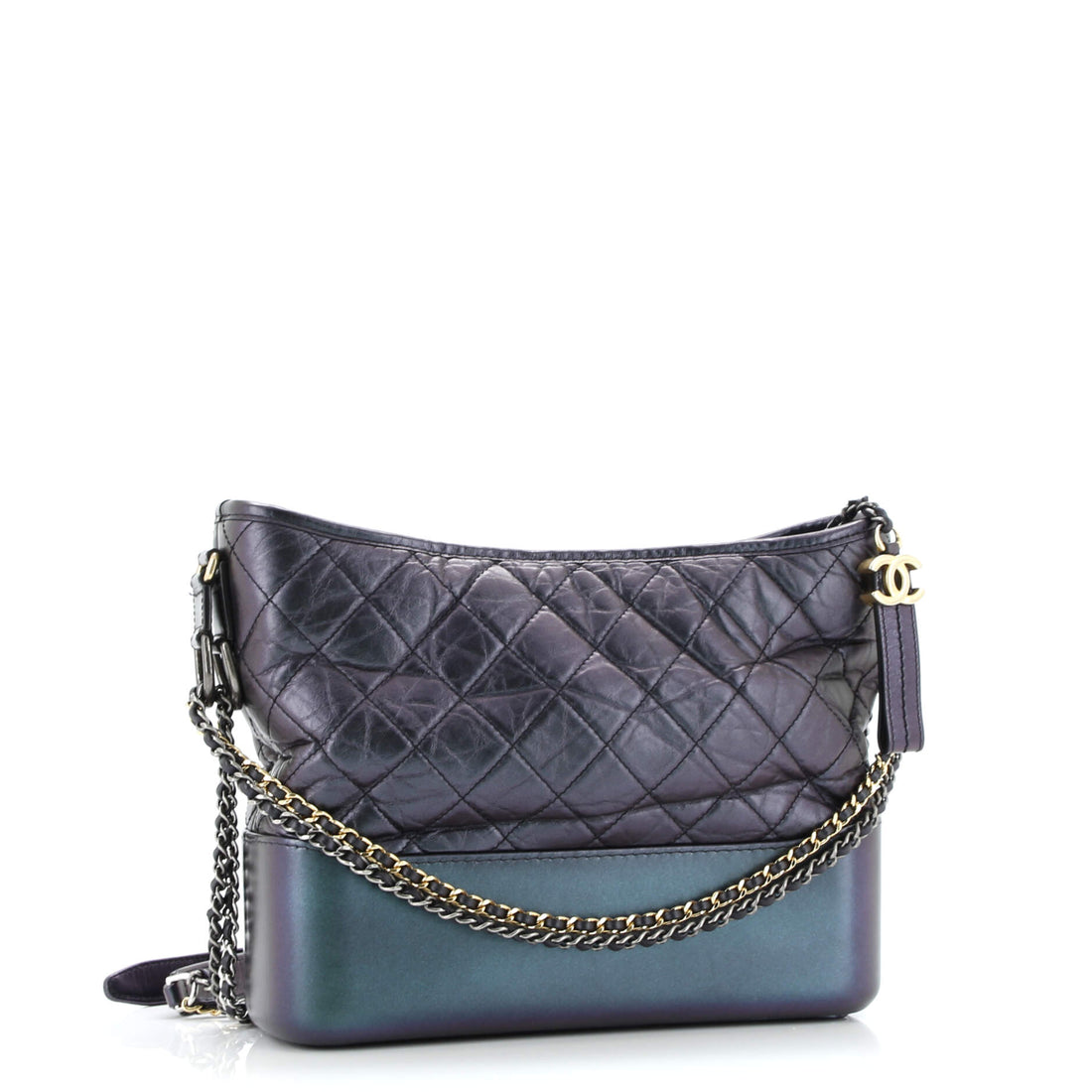 Gabrielle Hobo Quilted Iridescent Lambskin Medium