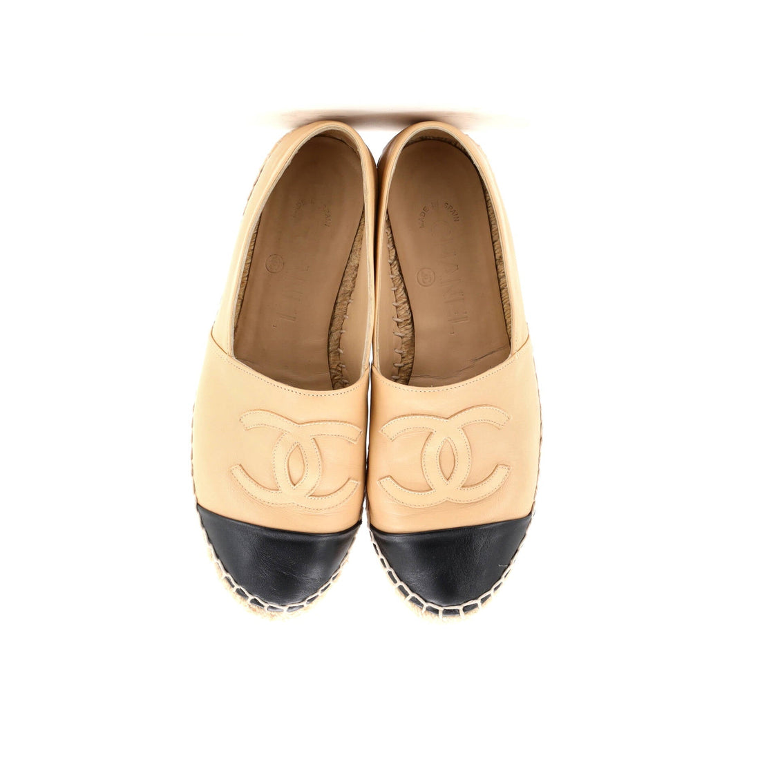 Women's CC Cap Toe Espadrilles Leather