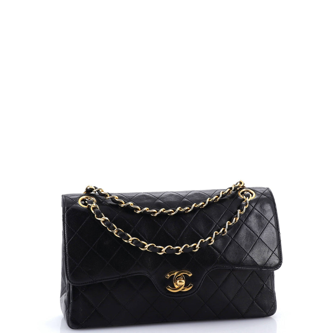 Vintage Classic Double Flap Bag Quilted Lambskin Medium
