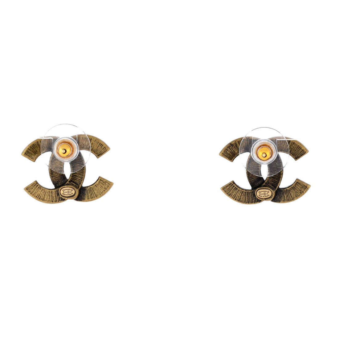 CC Stud Earrings Metal Small