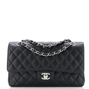 Classic Double Flap Bag Quilted Caviar Medium