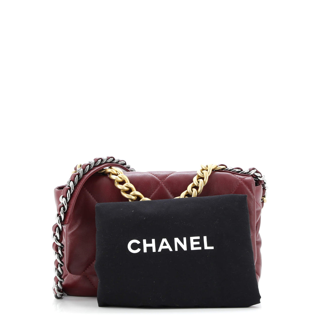 19 Flap Bag Quilted Leather Medium