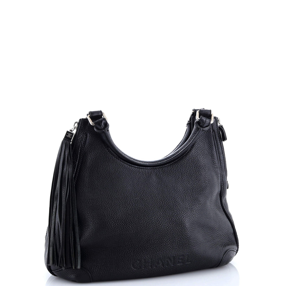 Lax Shoulder Bag Pebbled Leather Large