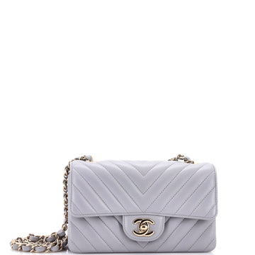 Classic Single Flap Bag Chevron Lambskin Mini