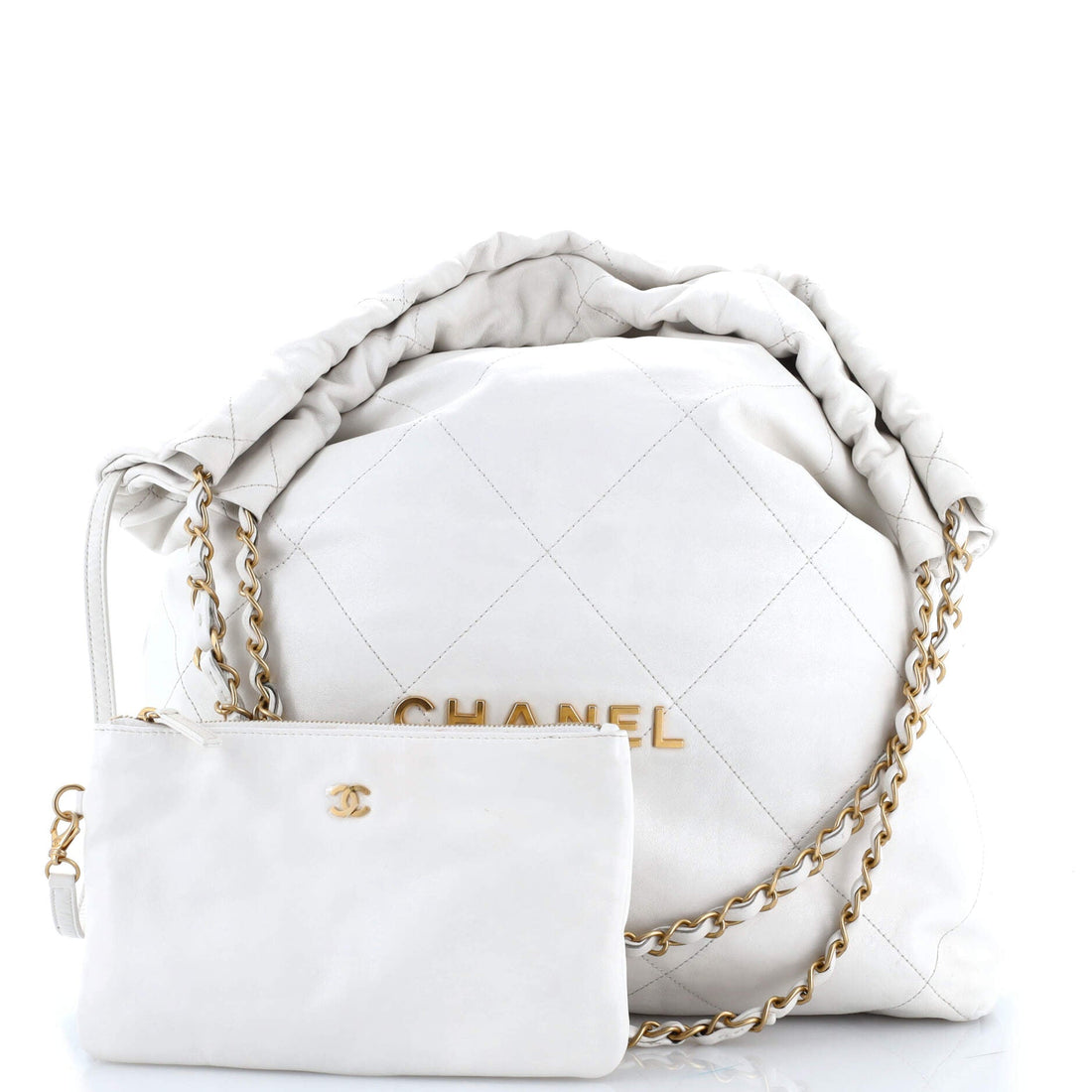 22 Chain Hobo Quilted Calfskin Large