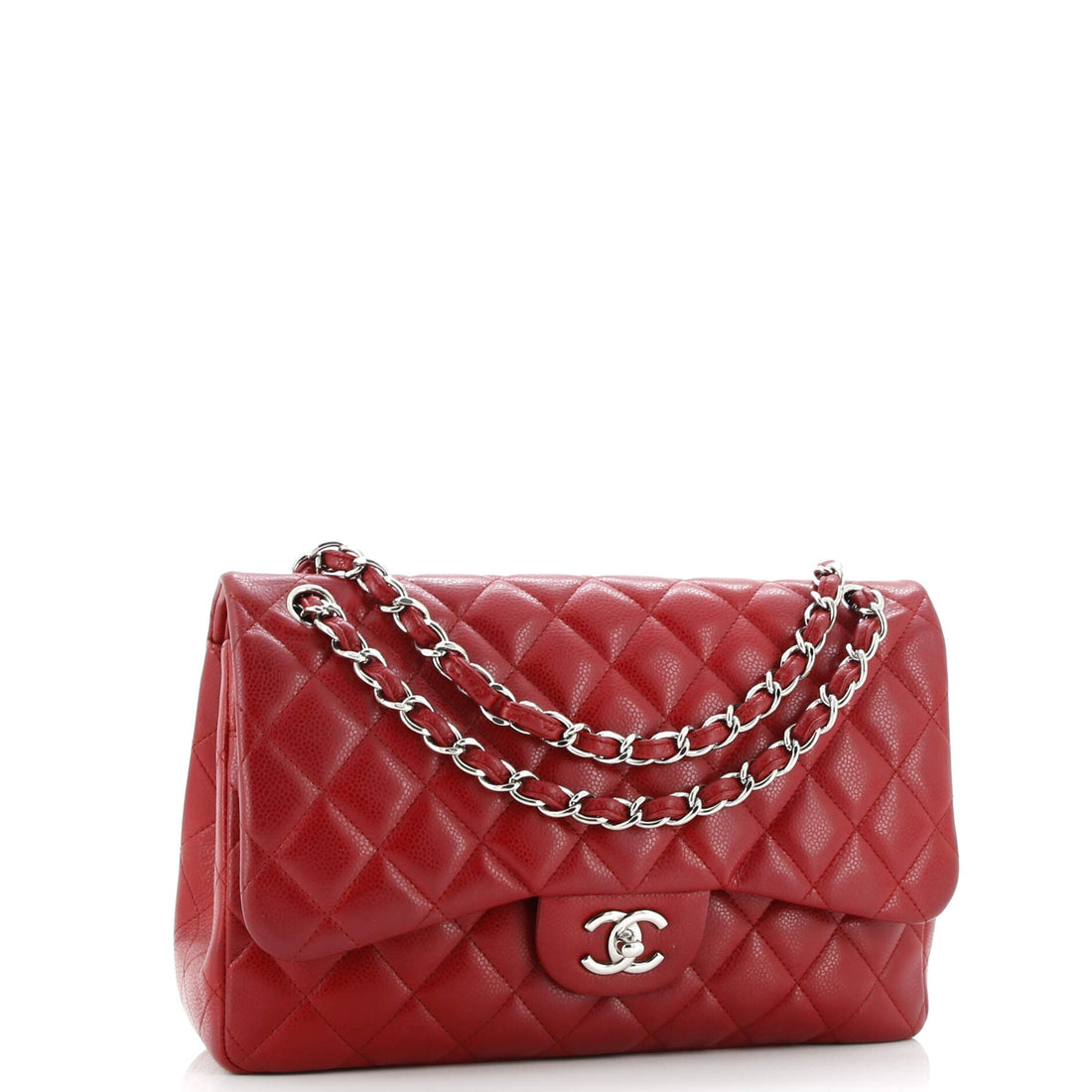 Classic Double Flap Bag Quilted Caviar Jumbo