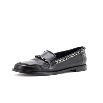 Women's Chain Around Loafers Leather