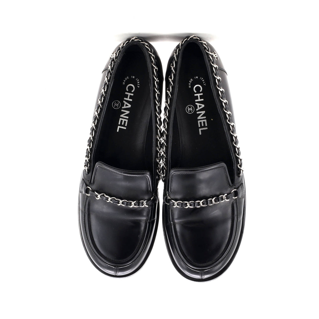 Women's Chain Around Loafers Leather