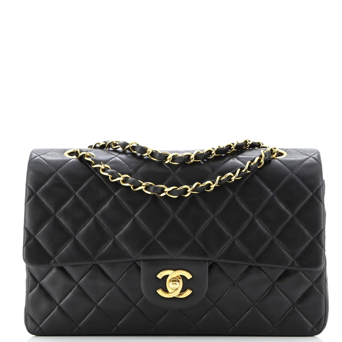 Vintage Classic Double Flap Bag Quilted Lambskin Medium