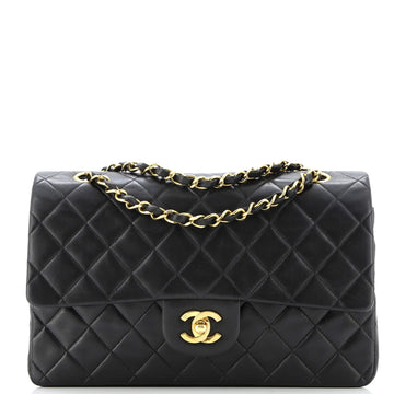 Vintage Classic Double Flap Bag Quilted Lambskin Medium
