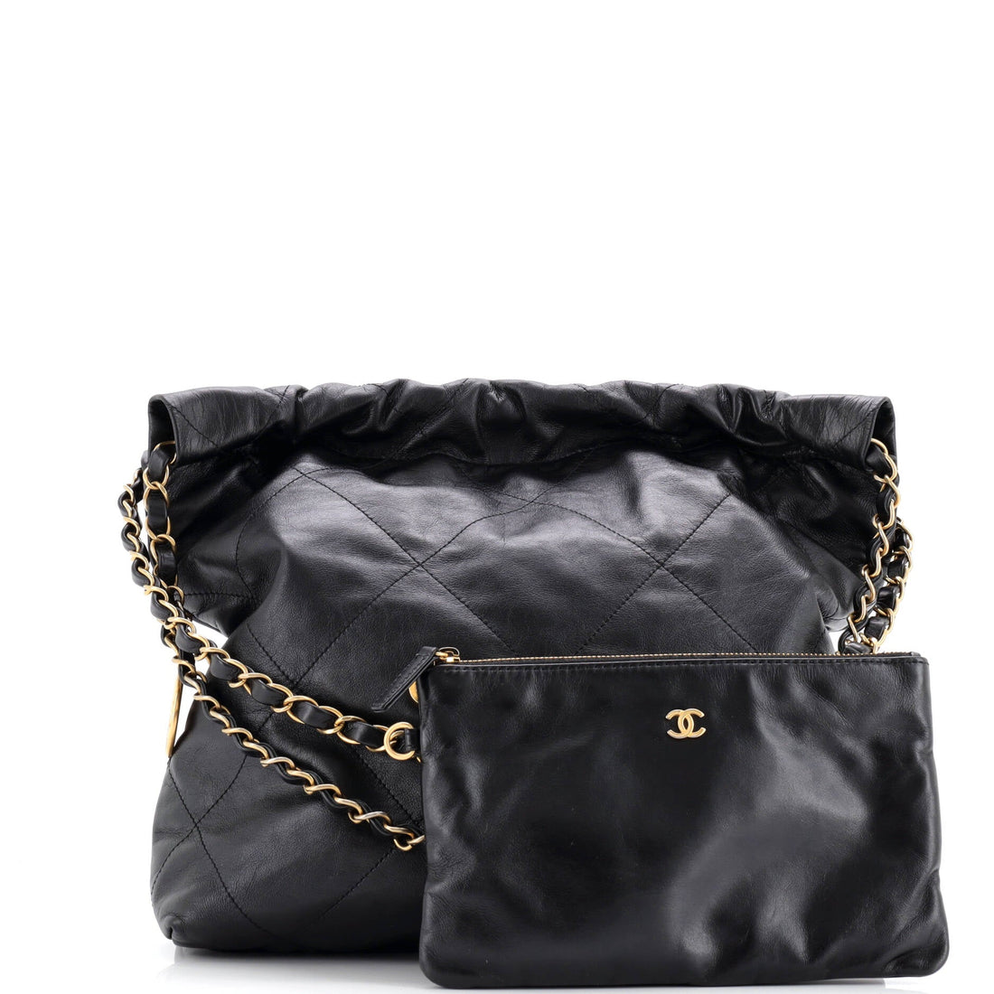 22 Chain Hobo Quilted Calfskin Small