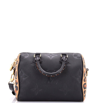 Speedy Bandouliere Bag Wild at Heart Monogram Empreinte Giant 25