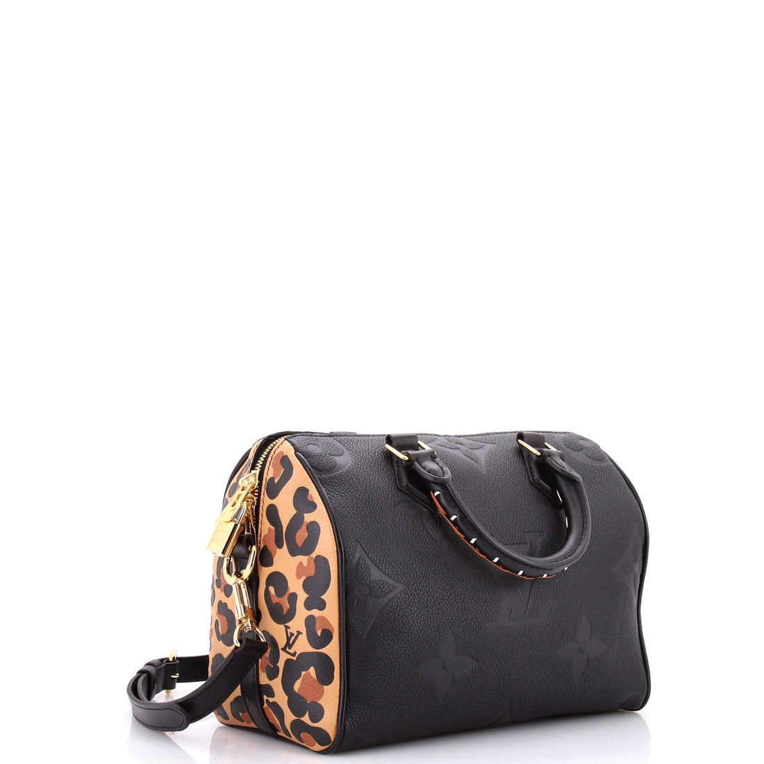 Speedy Bandouliere Bag Wild at Heart Monogram Empreinte Giant 25