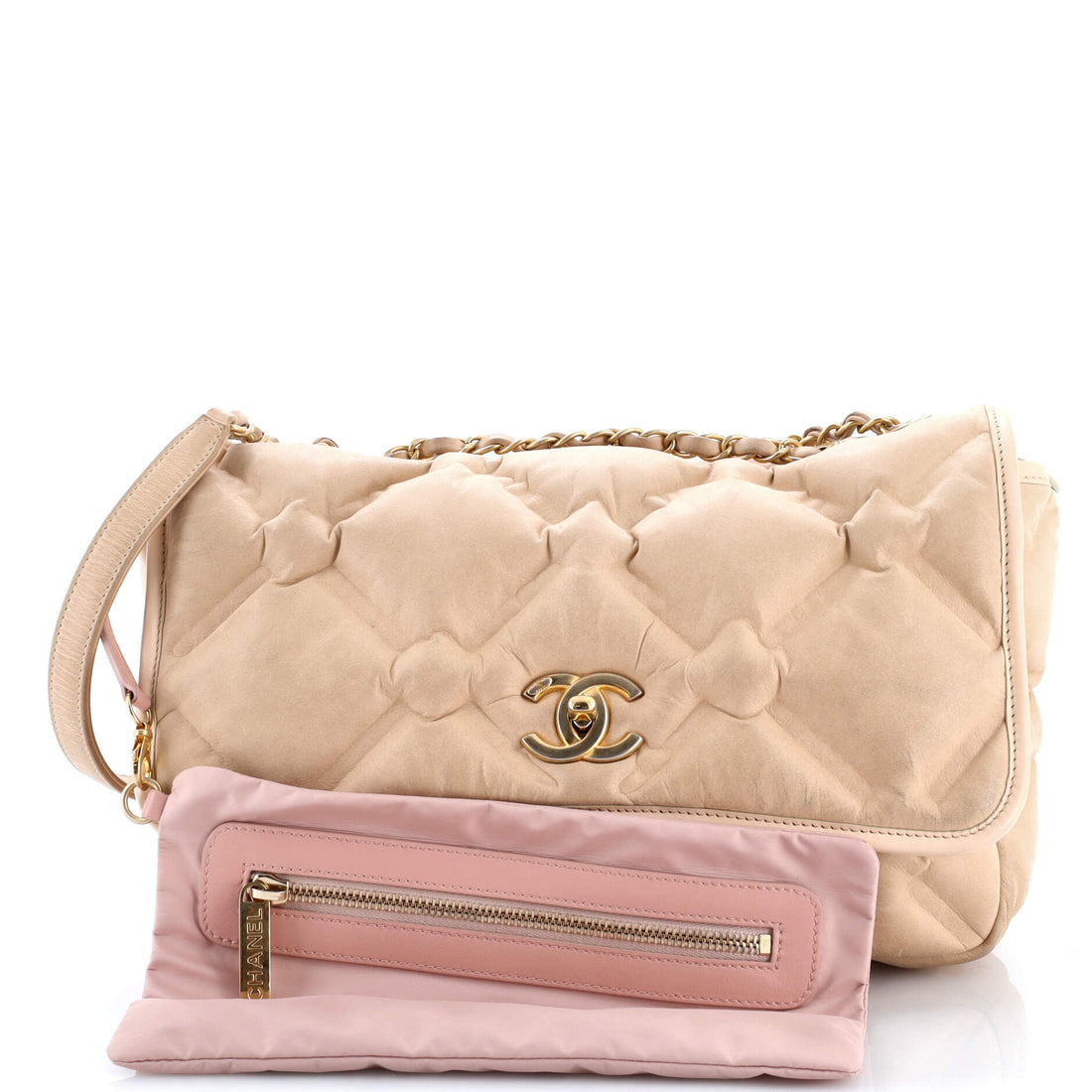 Chesterfield Flap Bag Quilted Calfskin Jumbo